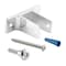 Prime-Line Two-Ear Pilaster Bracket, For 1-1/4 in. Panels, Zinc Alloy, Chrome Plate (Single Pack) 656-2934 - alternate 1